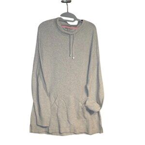 Isaac Mizrahi Live Tunic Sweater Top Womens Sz XL Cozy Neutral